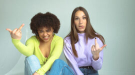 The trunks fit like Bermuda shorts and are made of a quick-drying polyamide material with mesh lining that dries almost instantly, unlike many traditional women’s bathing suits